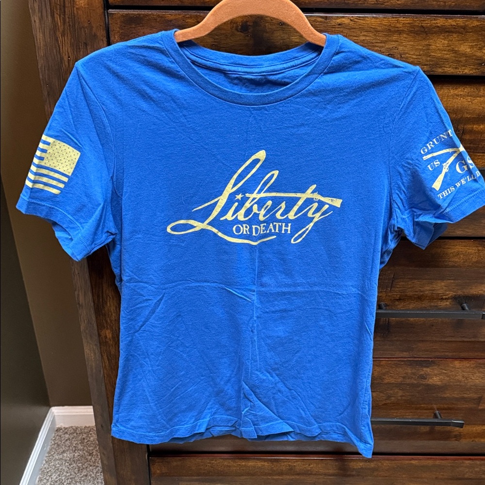 Grunt Style Blue Graphic Tee